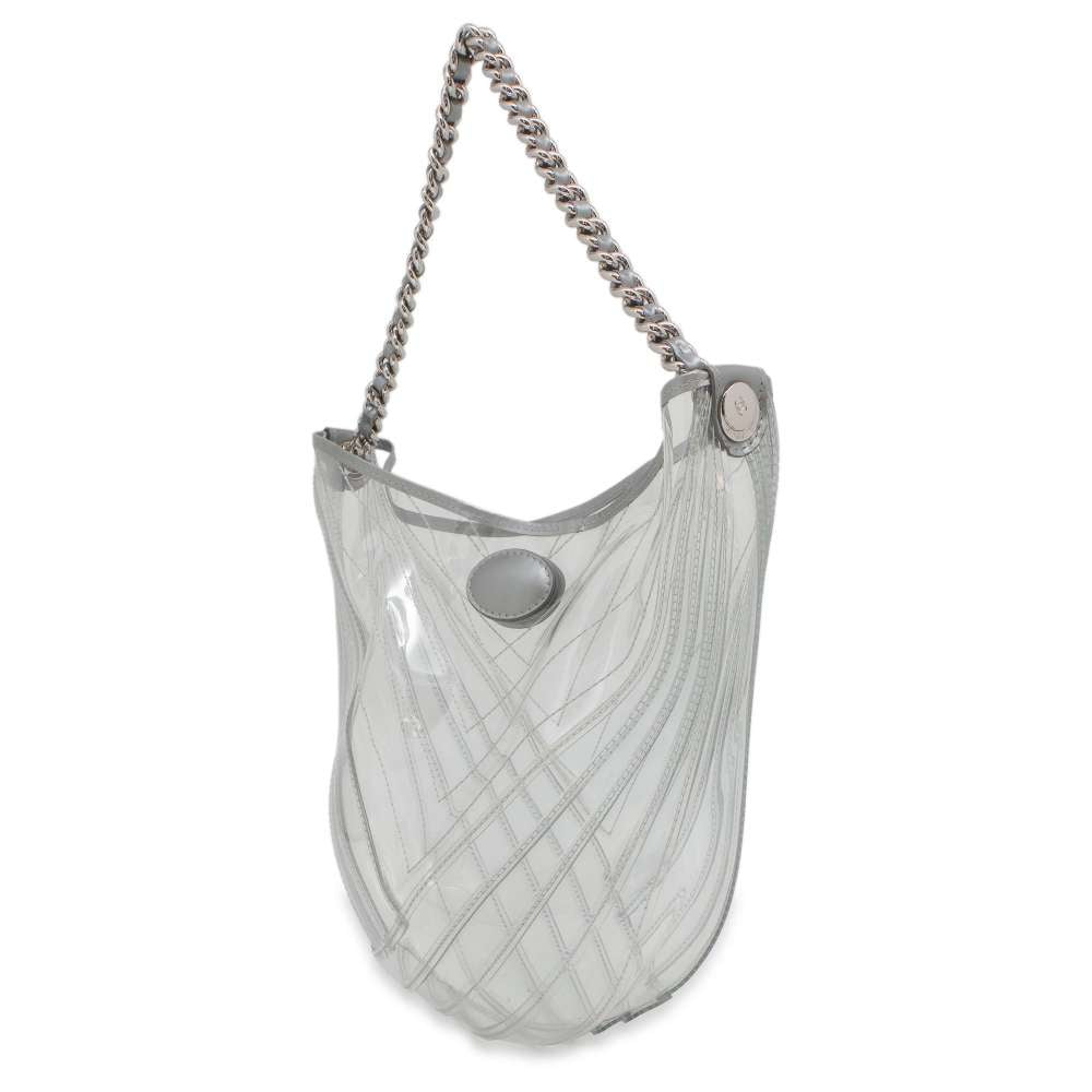 Chanel PlasticsBag Transparent/Silver Plastics Leather