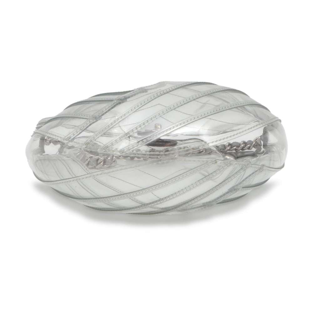 Chanel PlasticsBag Transparent/Silver Plastics Leather