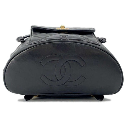 CHANEL Matelasse Backpack Black A10177 Lambskin