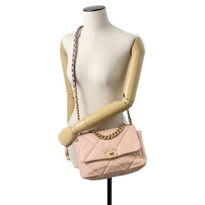 Chanel Chanel19 CC Logo ChainShoulder Pink AS1160 Lambskin