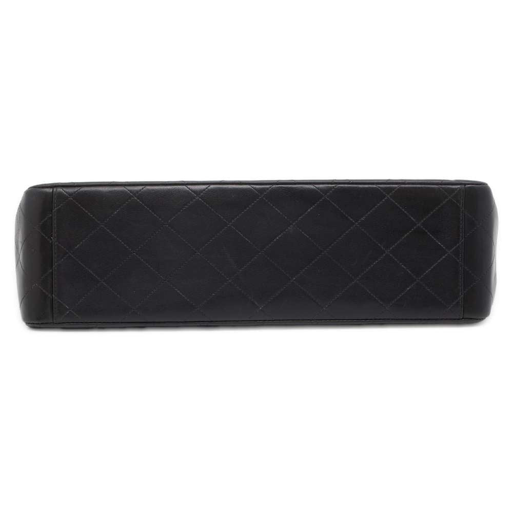 CHANEL Jumbo Matelasse ChainShoulder Black A04412 Lambskin