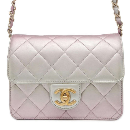 Chanel Gradation Matelasse ChainShoulder MetalicPink/MetalicSilver AS3002 Lambskin
