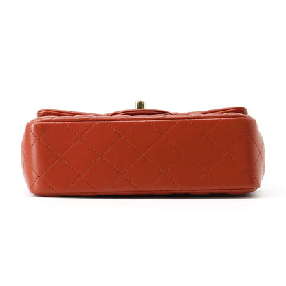 Chanel Mini Materasse Chain Shoulder Red A69900 Lambskin