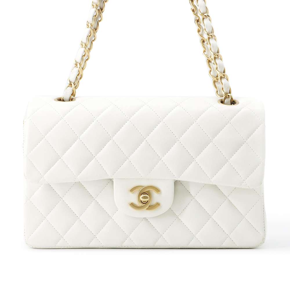 Chanel Matelasse ChainShoulder White A01113 Lambskin