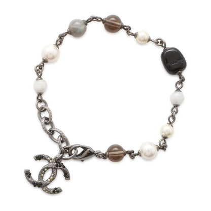 Chanel Stone Bracelet Silver Gold Plated