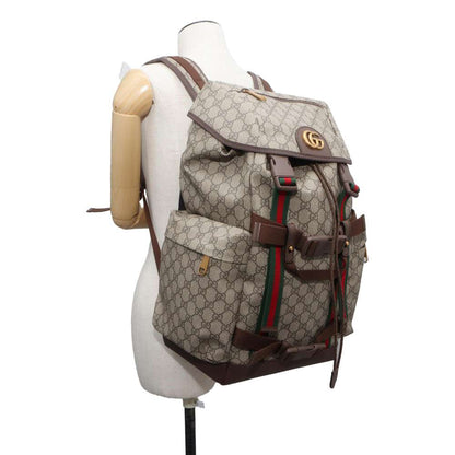 GUCCI Skateboard Backpack Beige 690999 GG SupremeCanvas
