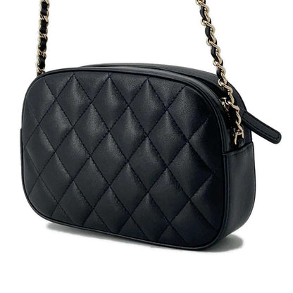 CHANEL Matelasse ChainShoulder camera bag Black AP3998 Lambskin