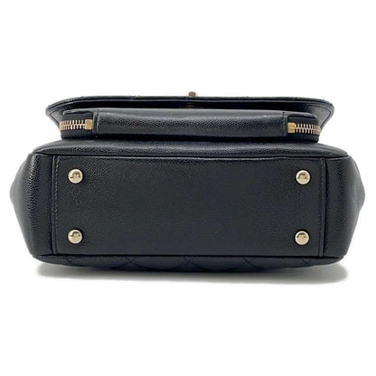 CHANEL Affinity 2WAY Shoulder Bag Black A93749 Caviar Leather