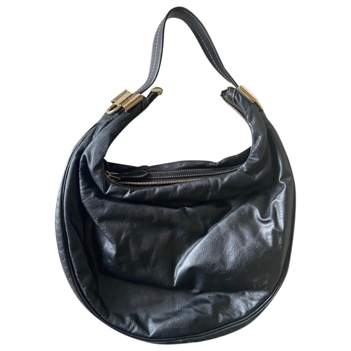 Gucci black leather handbag