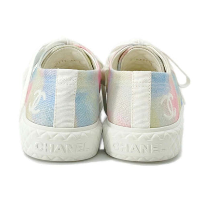 Chanel CC Logo Matelasse Sneakers Multicolor G38278 Canvas Size 38C
