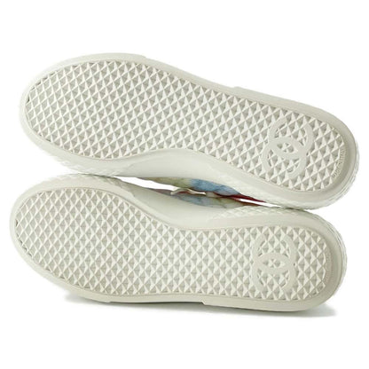 Chanel CC Logo Matelasse Sneakers Multicolor G38278 Canvas Size 38C