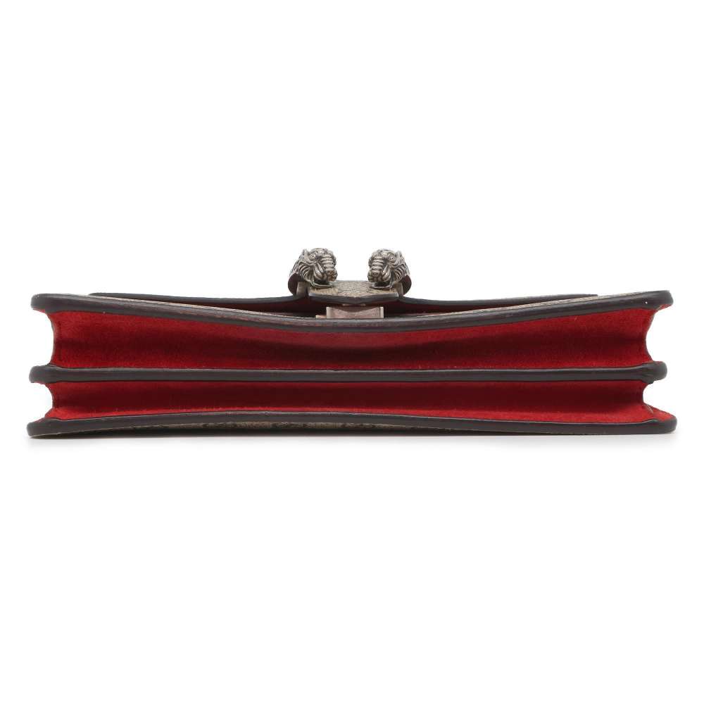 Gucci Dionysus ChainShoulder Bag Brown/Red 400249 PVC suede