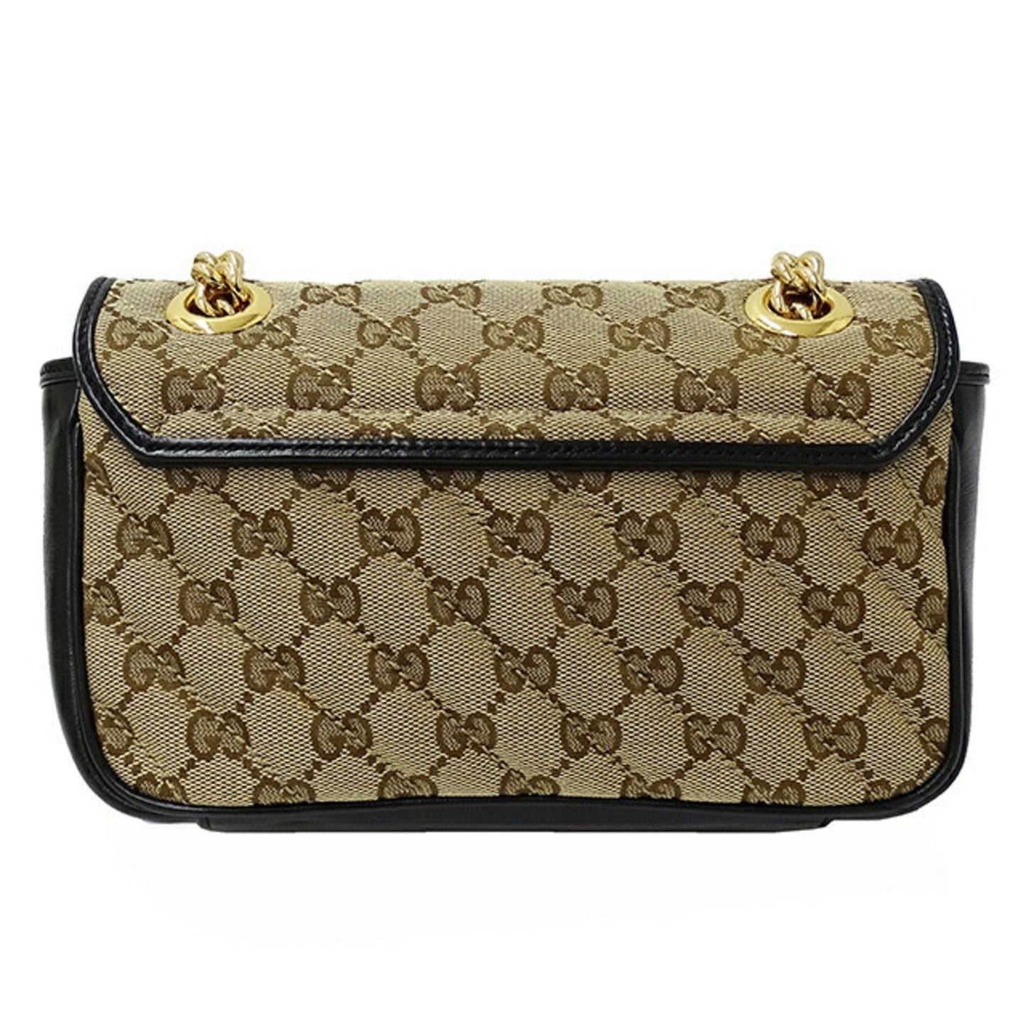 Gucci Gg Marmont Beige Canvas Shoulder Bag