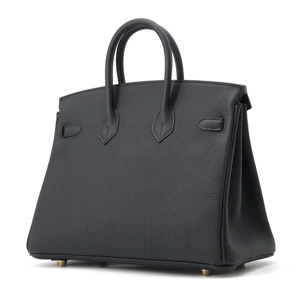 HERMES Birkin Black Togo Leather Size 25