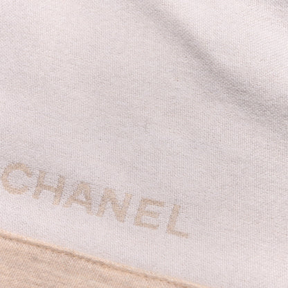Wool Silk Lightweight Throw Blanket Beige