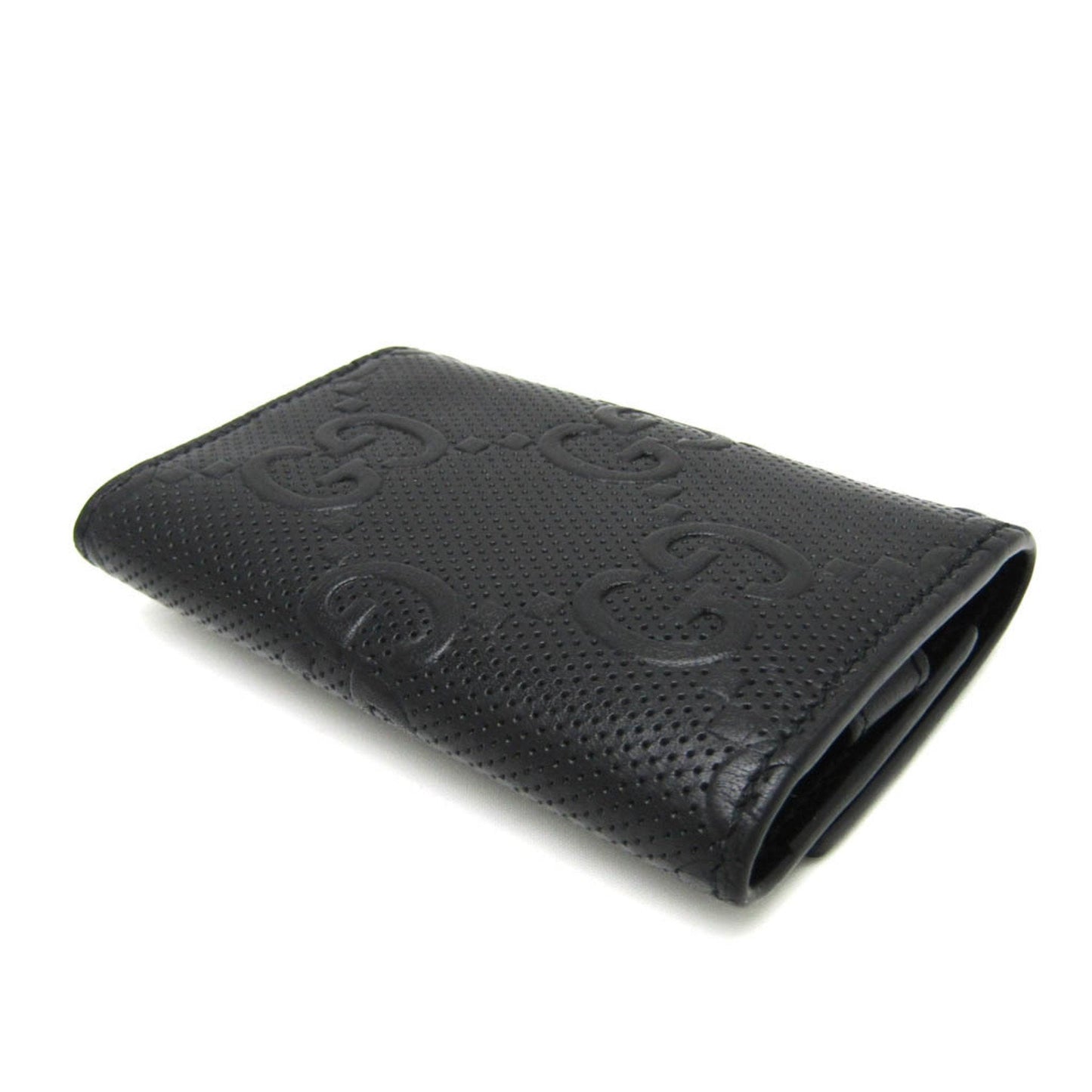 Gucci Gg Embossé Black Leather Wallet