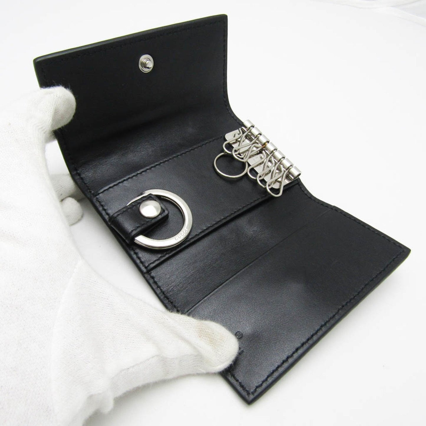 Gucci Gg Embossé Black Leather Wallet