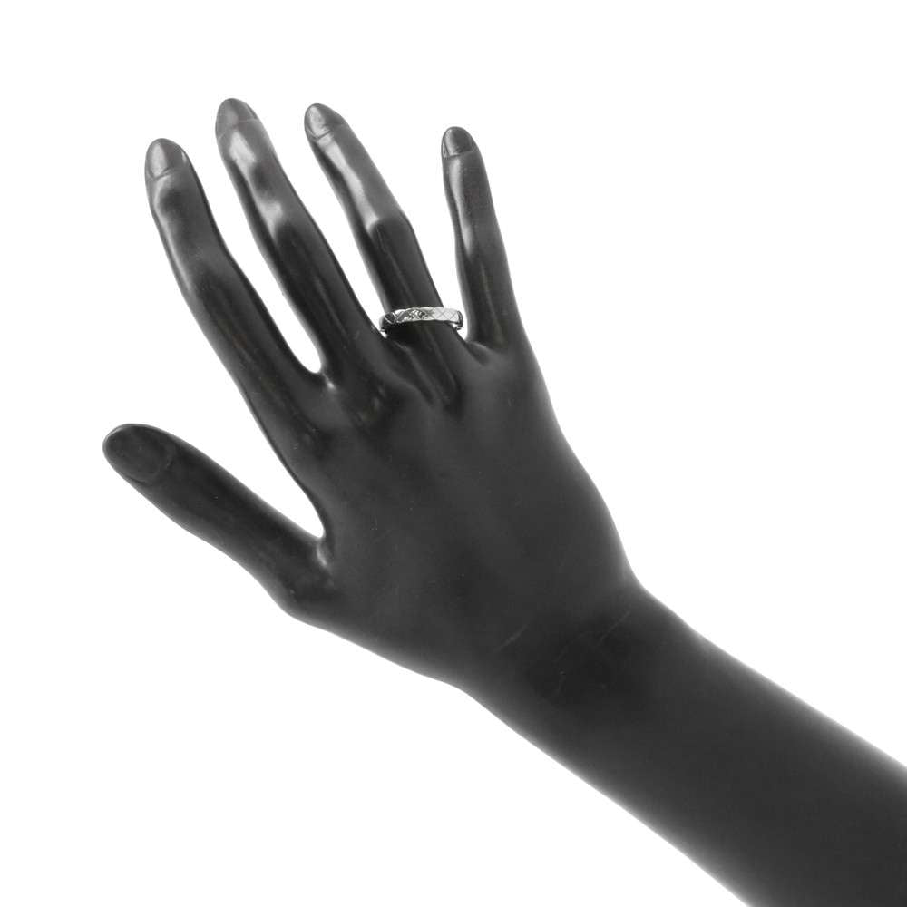 Chanel Coco Crush Collection Ring Size 53/#13 Mini J11793 18K White Gold