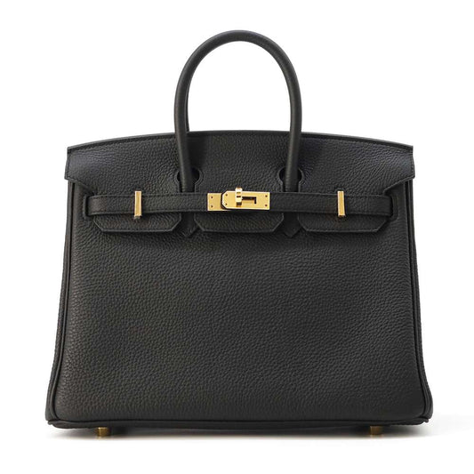 HERMES Birkin Black Togo Leather Size 25