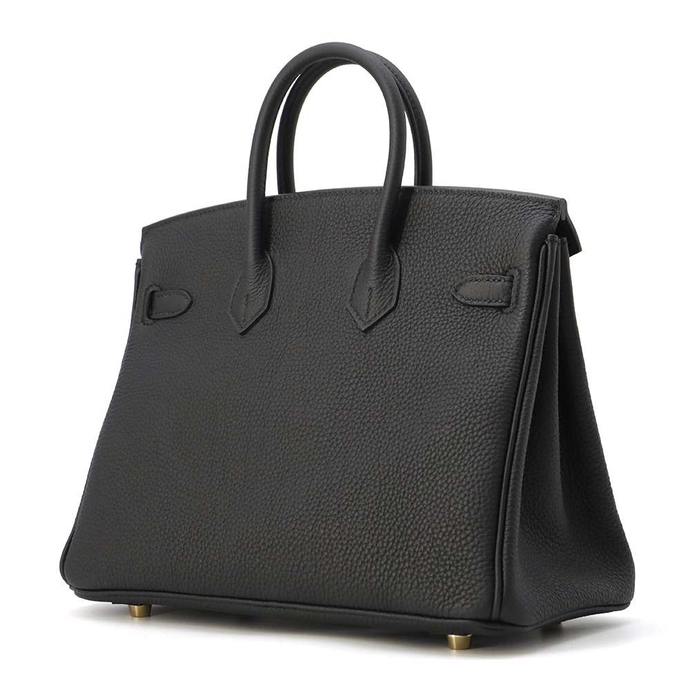 HERMES Birkin Black Togo Leather Size 25