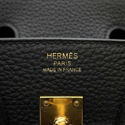 HERMES Birkin Black Togo Leather Size 25