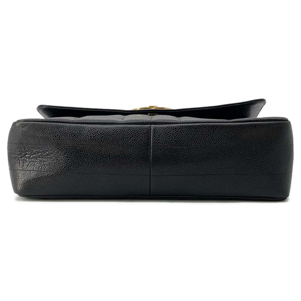 Chanel Mademoiselle ChainShoulder Bag Black Caviar Leather