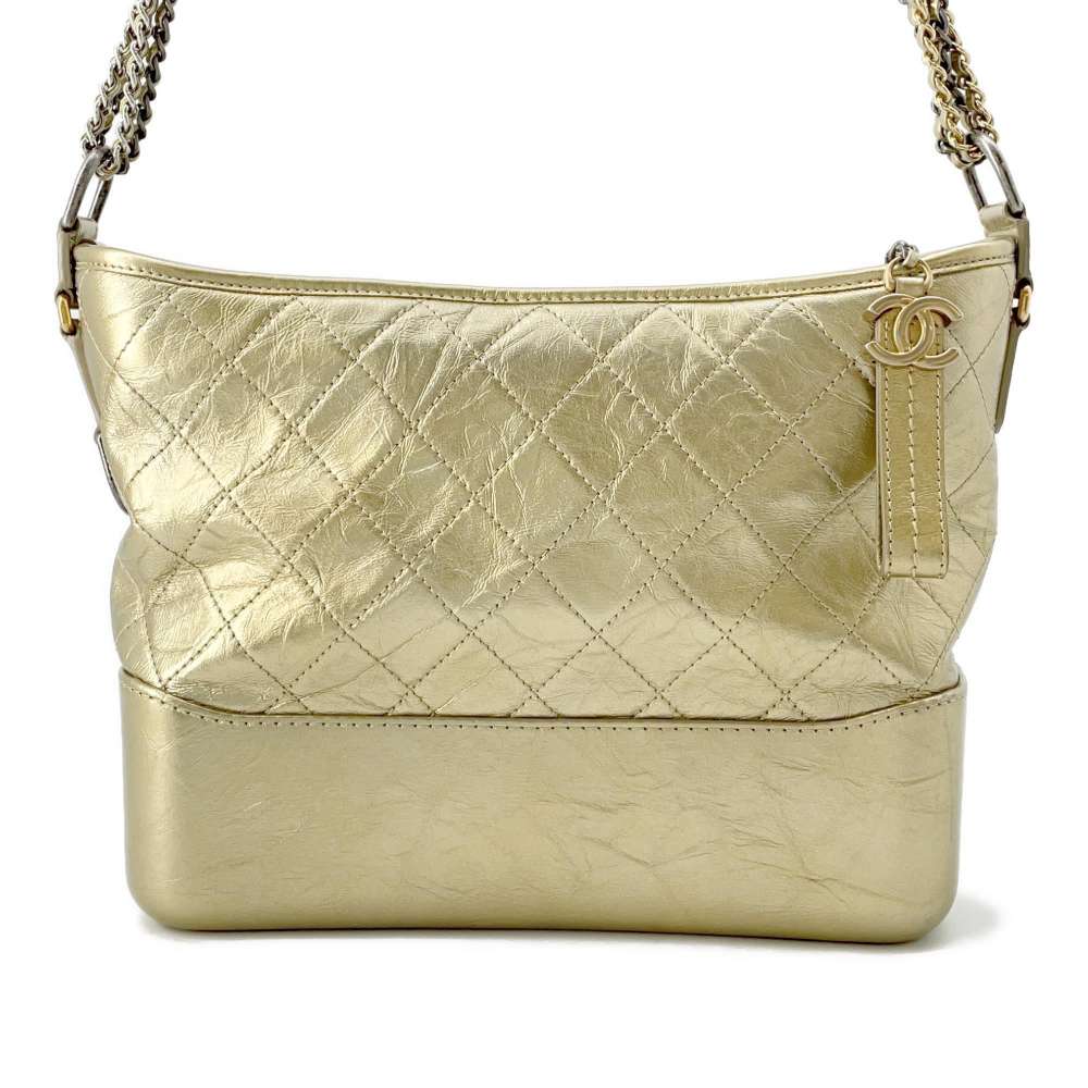Chanel Gabriel Hobo Bag Gold A93824 Lambskin