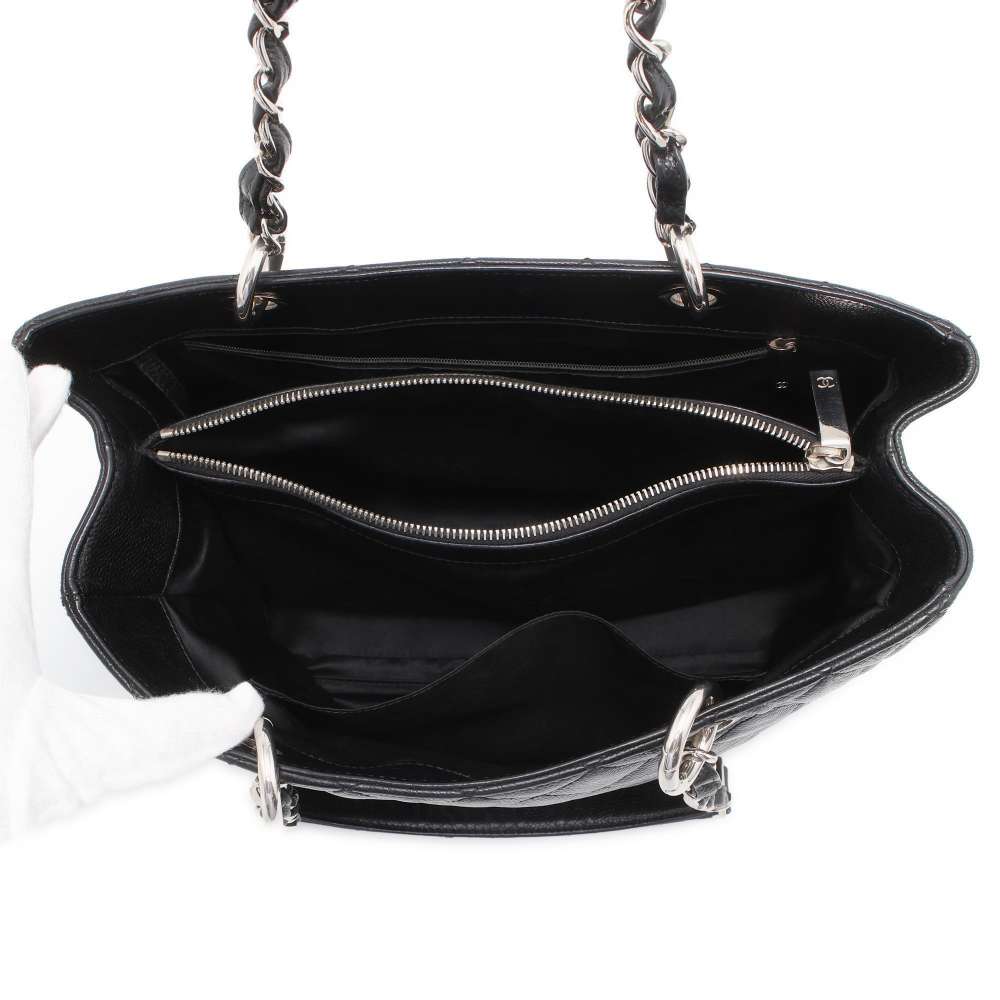 CHANEL Matelasse GSTTote Bag Black A50995 Caviar Leather