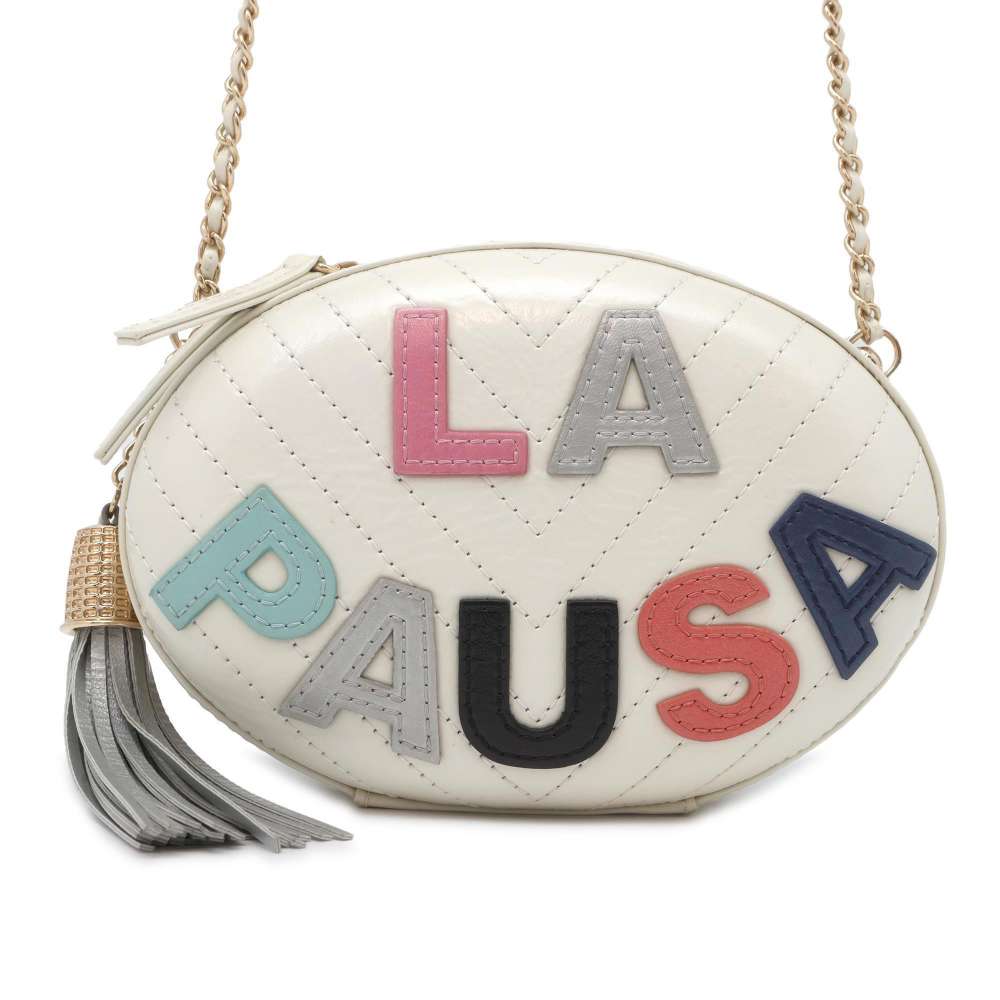 Chanel V Stitch ChainShoulder Lapausa White Leather