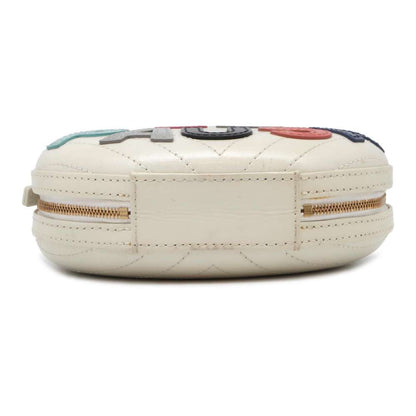 Chanel V Stitch ChainShoulder Lapausa White Leather