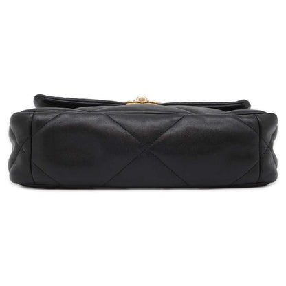 Chanel Chanel19 Matelasse ChainShoulder Bag Black AS1160 Lambskin