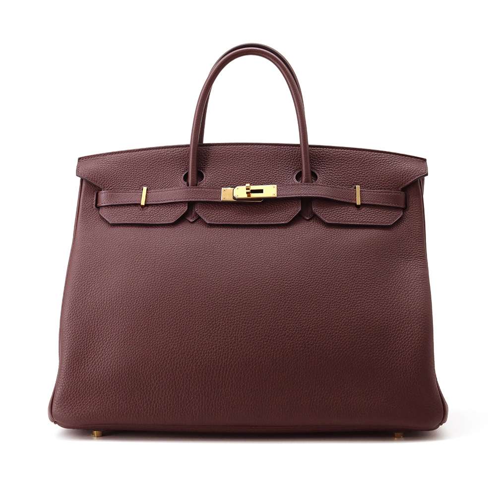 HERMES Birkin RougeSellier Togo Leather Size 40