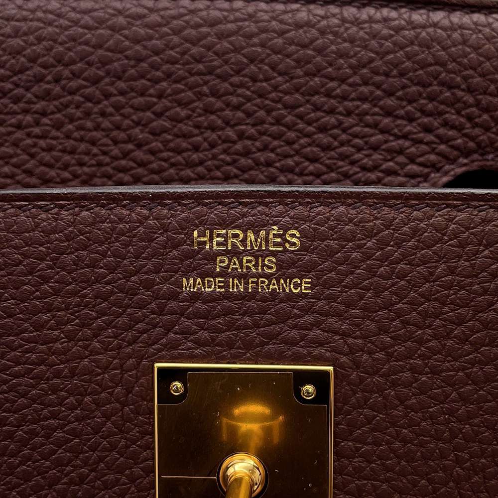 HERMES Birkin RougeSellier Togo Leather Size 40