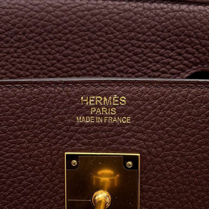 HERMES Birkin RougeSellier Togo Leather Size 40