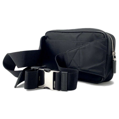 PRADA Logo Crossbody Bag Black 2VL977 Nylon