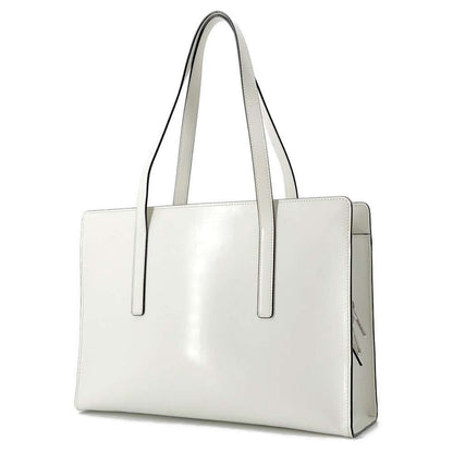PRADA Handbag 1995 Re Edition White 1BA350 BrushedLeather Size Medium