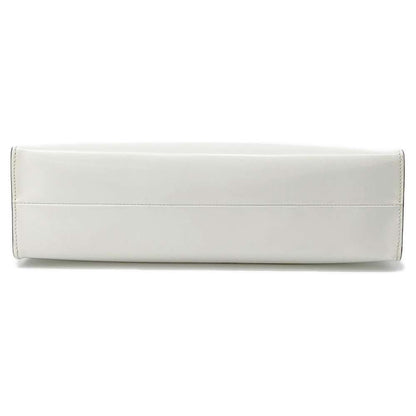 PRADA Handbag 1995 Re Edition White 1BA350 BrushedLeather Size Medium