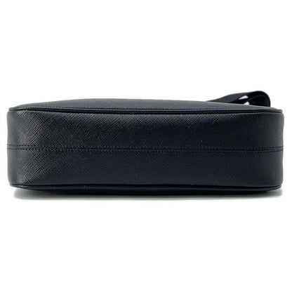 PRADA Shoulder Bag  Saffiano Leather Re-Edition 2005 Black 1BH204 Leather