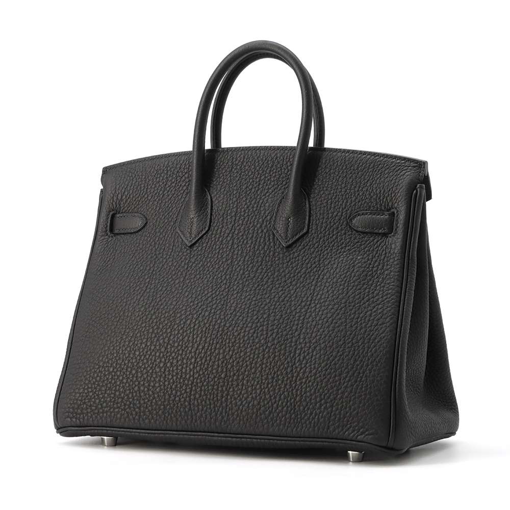 HERMES Birkin Black Togo Leather Size 25