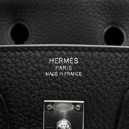 HERMES Birkin Black Togo Leather Size 25