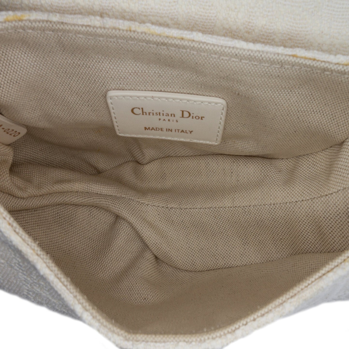 Mini Oblique Canvas Saddle Bag