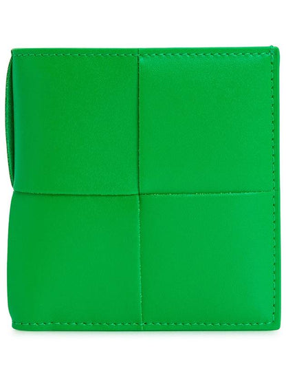 Luxury Bottega Veneta Slim Folder Half Wallet Green