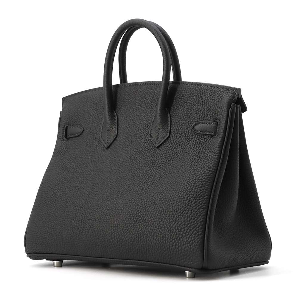 HERMES Birkin Black Togo Leather Size 25