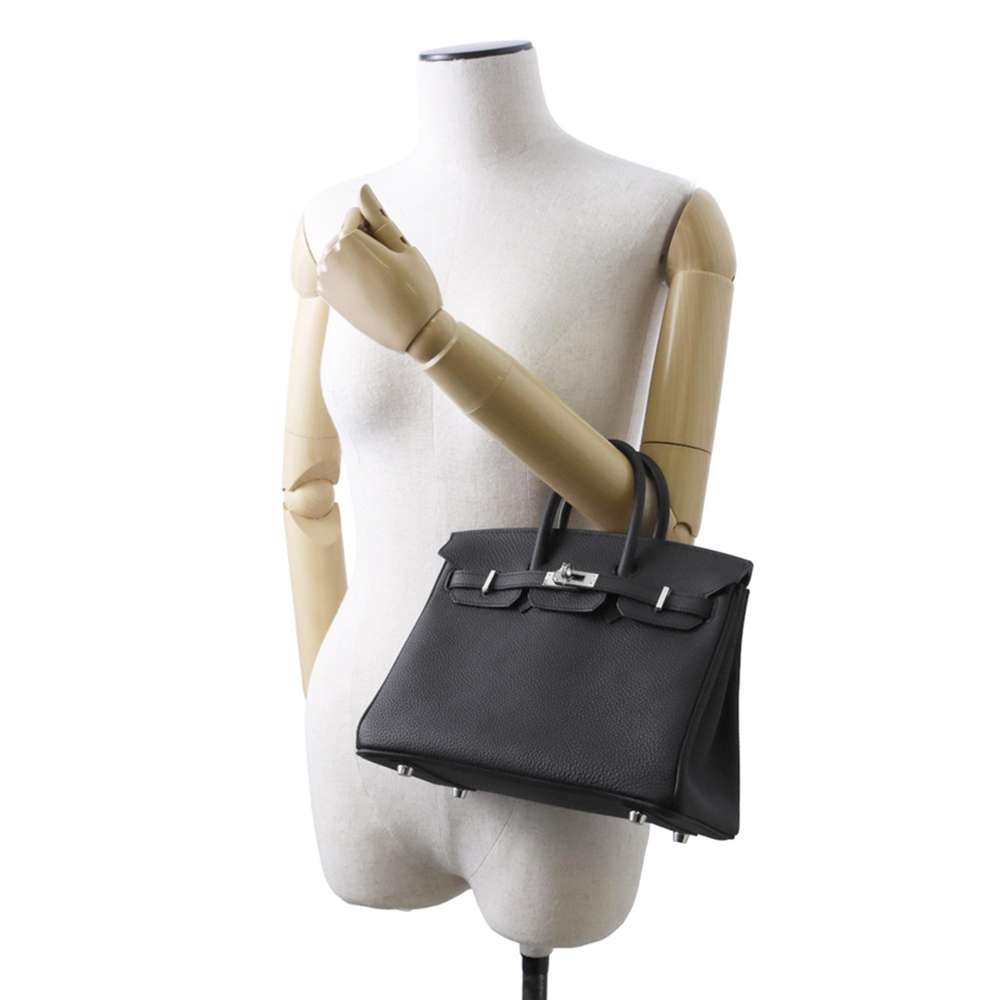 HERMES Birkin Black Togo Leather Size 25