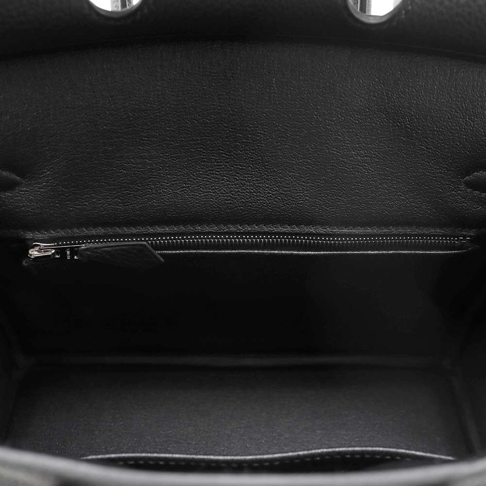 HERMES Birkin Black Togo Leather Size 25