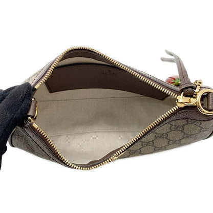 【RESERVED】GUCCI Ophidia Handbag Beige/Brown 735132 PVC Leather Size Small