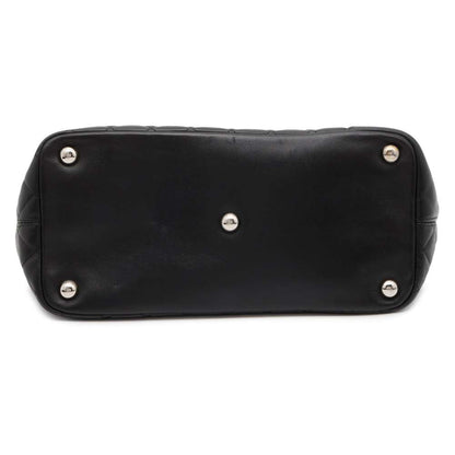 CHANEL Cambon line Tote Bag Black A25169 Leather Size Large