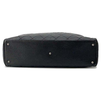 Chanel Matelasse Mini Travel Bag Black A15685 Caviar Leather Patent Leather
