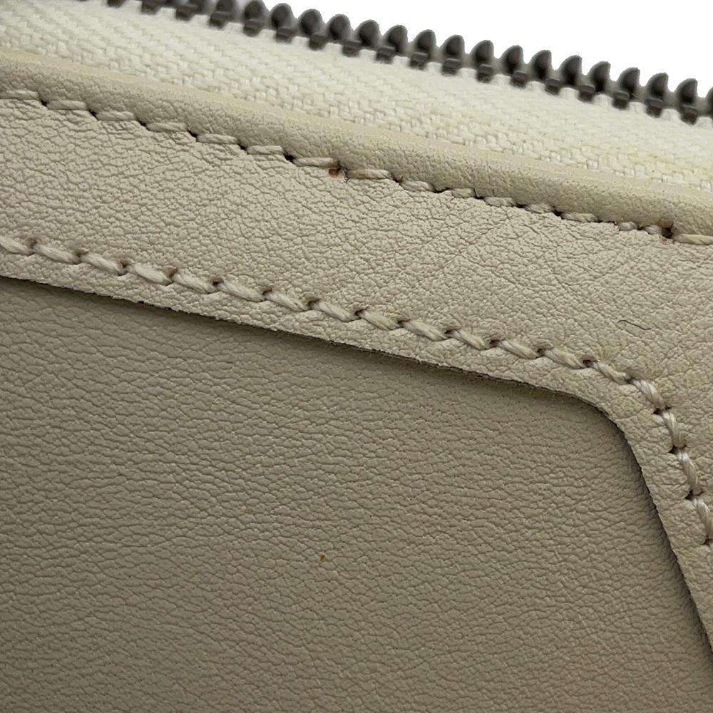 GUCCI Diana Round Zip Long Wallet Ivory 658634 Leather/Bamboo