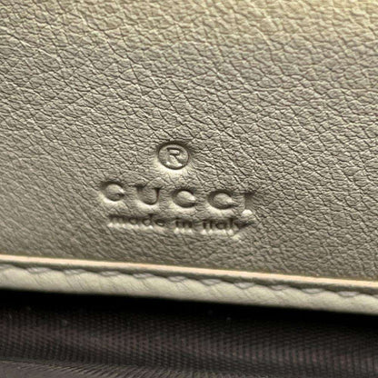 GUCCI Diana Round Zip Long Wallet Ivory 658634 Leather/Bamboo